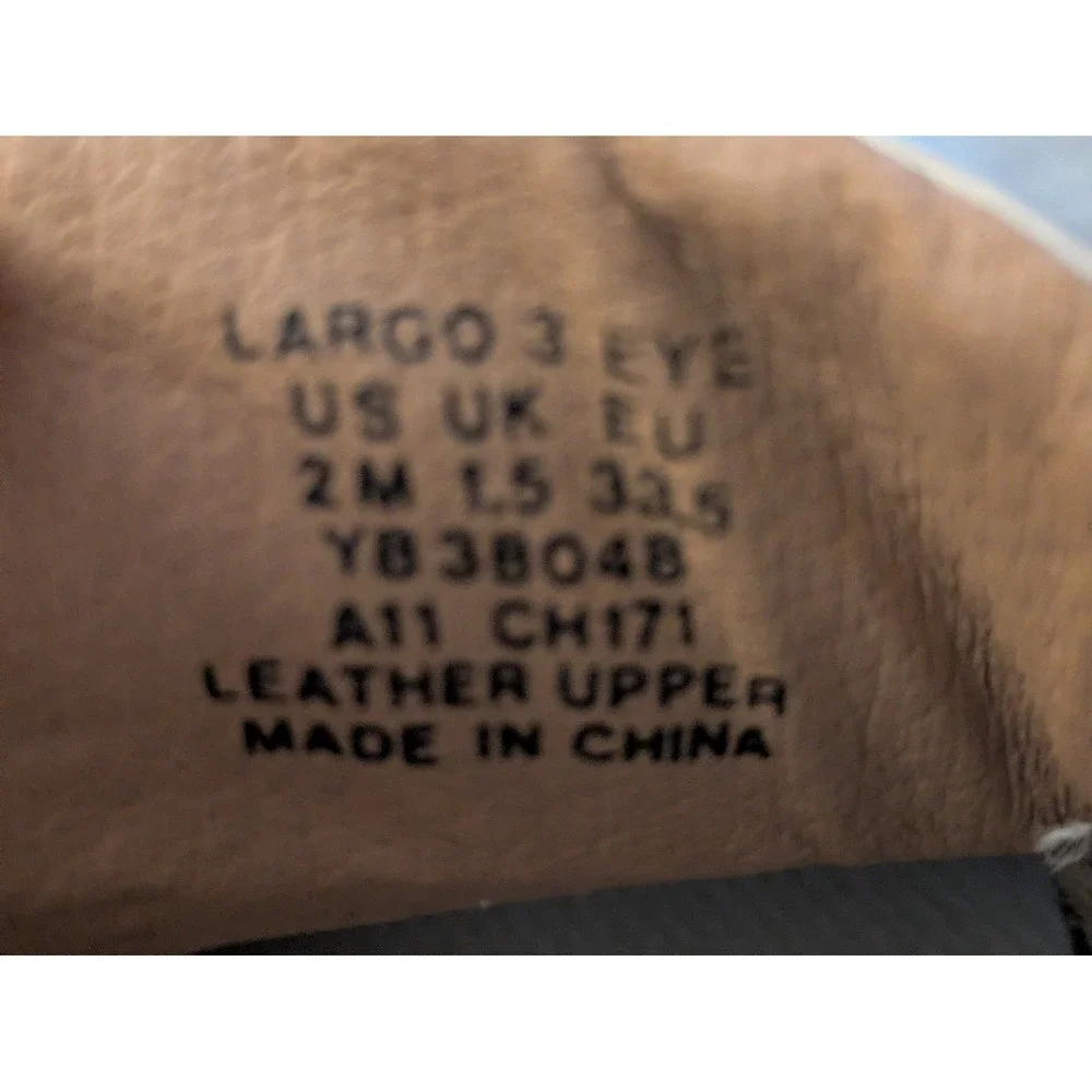Sperry Top Sider Largo‎ 3 Eye Boat Shoes Tan Leather Kids Size US 2 M